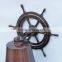 Vintage marine nautical brass wheel wall hanging ship bell NBB 009