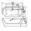 cUPC oval one-piece bathtubs,oval bathtubs,line overflow drainage bathtubs