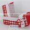 environmental cotton woven colorful storage basket made in china