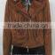 hot sale high quality 2016 women's pu leather jacket
