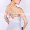 A2079 wholesale camisole adult dance leotard in white ballet leotard