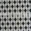 black diamond checks on white polyester milk fiber Spandex print fabric