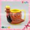 Babypro 2015 Hot New China Supplier Innovative Baby Product Cartoon Drinking Cup With Handle Plastic Hot Drinking Cup