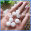 4mm 10mm 12mm Half Drilled Smooth Round Natural White Jade Loose Beads Gemstone For DIY Earrings Making HD-WJSR4mm
