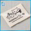 China factory wholesale silk screen printing clothing labels cotton main label for kid's wear