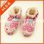 Winter new fashion colorful printed kids velvet slipper boot