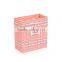 lovely pink happy holiday kraft paper bag