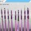ANY Professional Purple Wood Handle Nail Art Painting Design Nylon Hair Nail Brush Nail Art Set