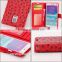 Stylish Flip Slot Wallet Style PU Leather Case With Stand Cover for Samsung note 4