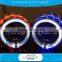 Coolest Circular crystal angel eyes for six color,hid xenon kit projector lens for h1