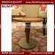 Small Oak Wooden Round Side Coffee Table