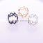 2016 Welcome Wholesale Simple Punk Style , Gold Silver Plated Elegant Fashion Alloy Star Rings/
