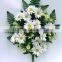 H47cm White Marguerite Daisies Artificial Flowers for Grave Decorations