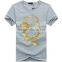 Men 100%cotton plain printing printed own picture Logo design O neck t shirt