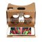 the newest DIY cardboard version VR V2.0 VR box headset case Virtual reality 3d glasses with button