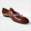 cxm002 men's genuine leather tassel casual loafer shoe