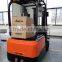 1500kg 3 wheels electric forklift truck with battery with charger