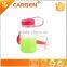 BPA free clear plastic child travel water bottle