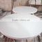 artificial stone restaurant dinning Table top,solid surface round marble top dining table