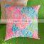 Free Shipping Canvas Llily Pulitzer Pillow Cover