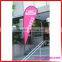 Teardrop Flag 100% Polyester Flying Banner For Advertising