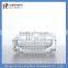 LongRun classico design vertical stripes carved square glass ashtray