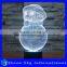 Acrylic Cute Snowman Sculpture 3D LED Night Light Creative Stereoscopic 7 Colors Flashing Touch LED Christmas Night Light