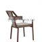 Kinked Iron Frame Dinning Chair With PU High Bouncy Sponge and Iron Legs