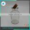 Clear Glass Oil/Vinegar Bottle With Wooden Plug
