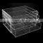 high class 3 layers acrylic storage box with drawers wholesale