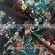 Vintage African Style Flower Print Microfiber Fabric for Clothing