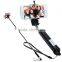Sidiou Group Newl Design Zooming Function Wireless Bluetooth Monopod Self Photo Selfie Stick for Samsung Note S4 S3 etc (Black)