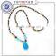 men jewelry newest design hematite semi-pricious beads stainless steel cross rosary necklaces high quality