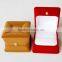 China supplier velvet jewelry box custom logo luxury ring box velvet