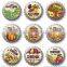 Custom Round Shap LED Light Up Badges Led Flashing badge LED name