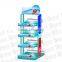 Custom plastic advertising multilayer display shelf/ rack for promotion of supermarket with made in China OEM factory