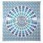 Home Decorative Tapestry, Blue Color Mandala Round Tapestry, 100% Cotton Printed Wall Hanging Tapestry