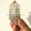 Natural green phantom crystal point/wand for decoration