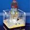LED acrylic double wall rectangular ice bucket