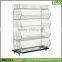 SSW-CM-601 Mountable Store Wire Mesh Basket Shelf / Store Basket Shelving Manufacturer China