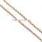 Gold plated rolo chain 17inch W clasps necklace chain for women men