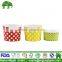 Different size food container paper salad bowl