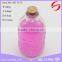 Fancy aroma diffuser glass bottle with cork