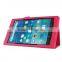 Quality Lychee Texure PU Leather Case cover with flip Stand For AMAZON KINDLE NEW FIRE HD 8 2015 BUSINESS PROTECTIVE CASE