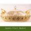 15cm*15cm Hollow Fruit Tray,Gold Plated Basket For Decoration