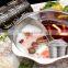 stainless steel loose leaf tea strainers with drip trays and spoon carving logo