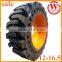 china famous 12-16.5 backhoe tires solid for bob cat 252b3 262c2