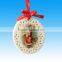 Hotsale custom made small ceramic Star christmas Ornaments
