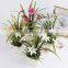 New design home table decor silk flowers small artificial potted orchids