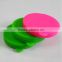 Facotory custom double face foldable round silicone cosmetic mirror